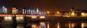 Kaunas naktyje. Nuotrauka sukurta 2005 m.