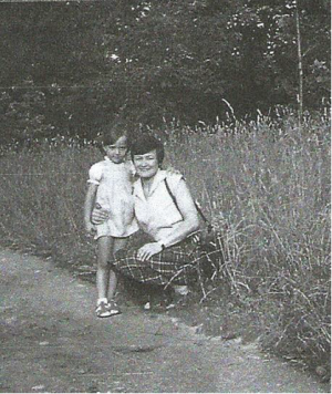Su krikštodukra Giedre - Margarita apie 1979 m.